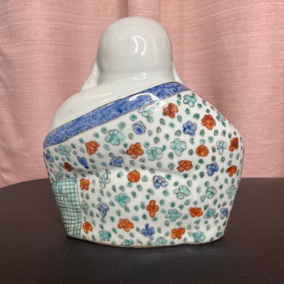 VTG Ceramic Laughing Buddha Figurine Symbol of happiness, wealth, & good fortune - Picture 3 of 16